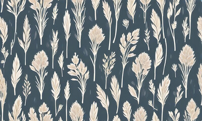 Repeating background with nature elements