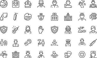 Coronavirus Prevention Icons Style Vector Isolated on Transparent Background Illustration