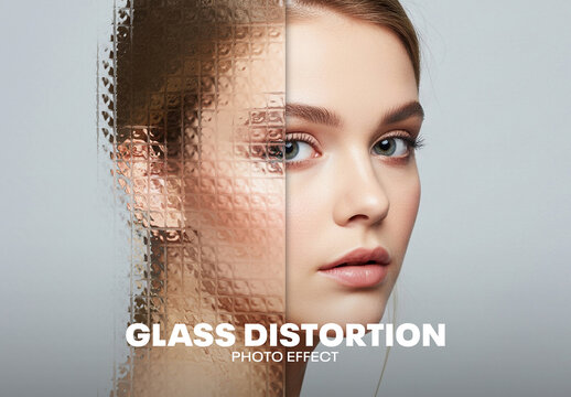 Glass Distortion Photo Effect
