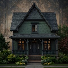 Obraz premium Green House Generative AI