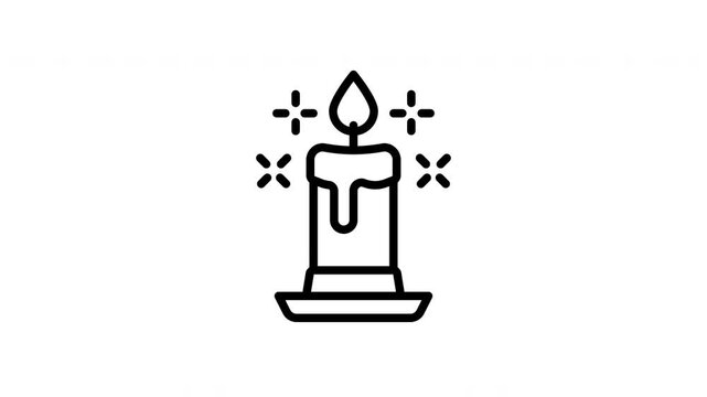 candle animation icon