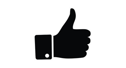 Thumbs up hand gesture icon