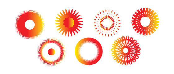 Ornamental Circles in Gradient Colors