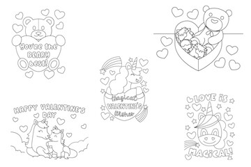 set of hand drawn illustrations