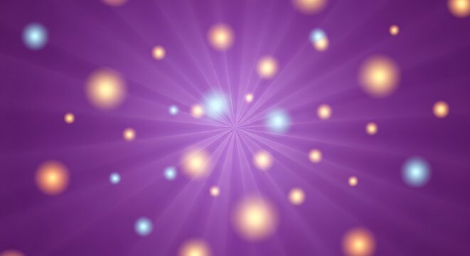 Abstract gradient radiant purple backdrop with glowing light particle