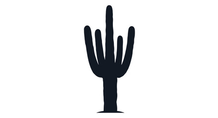 Fototapeta premium Saguaro cactus silhouette icon