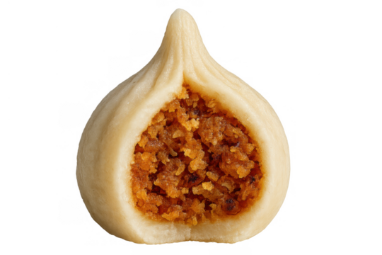 Modak sweet dumpling with coconut and jaggery filling, popular indian festive food for ganesh chaturthi, transparent background