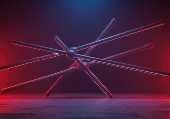 Conceptual illustration of a repeating structure representing self-reinforcement and isolation within a communications feedback loop or closed system ,sterile ,bubble ,geometric