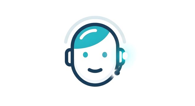 An illustration of a customer service representative with a headset, symbolizing support, assistance, and communication. A friendly and helpful person in communication