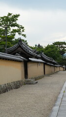 The classical architectures view located in the old temple of the Japan
