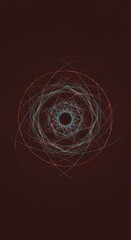 Evolving geometric flow creating a complex visual pattern across a neutral background, symbolizing potential energy and future change ,evolution ,swirl ,visualization