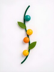 orange and green leaves