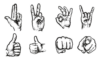  hand gesture collection