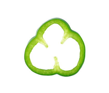 Sliced green pepper transparent png