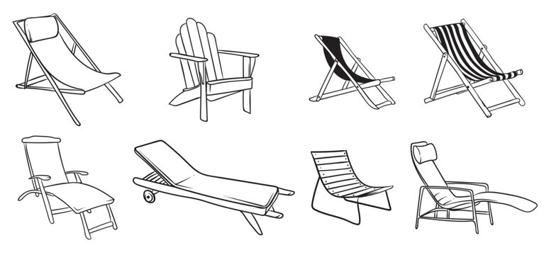 Deck Chair Vector
