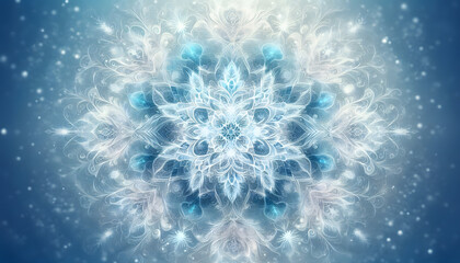blue snowflake background