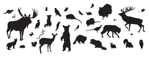 Forest Animal Silhouettes