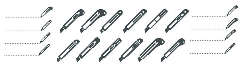 cut here cutter vector 