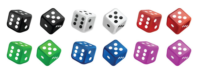 dice vector illustration