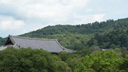 The classical architectures view located in the old temple of the Japan