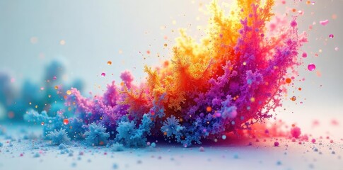 Kaleidoscopic Transformation A Vibrant Metamorphosis of Color and Form