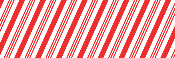 Seamless Christmas candy red stripes pattern. Striped candy cane background. Christmas gift pattern. Winter holiday stripes background. Christmas gift wrap print.