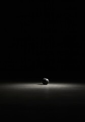 An enormous dark void suggesting eternal, unbroken quiet and conceptual emptiness, a backdrop for profound meditation and abstract thought ,deep ,calm ,solitude