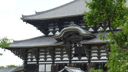 The classical architectures view located in the old temple of the Japan