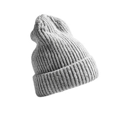 Single Knit Beanie on a White Background with No Shadow Featuring a Textured Design for Stylish Winter Accessories