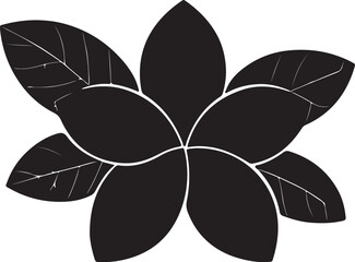 Green four leaf clover vector illustration of a decorative floral leaf