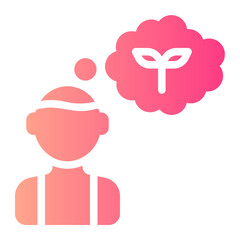 thought gradient icon
