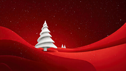 Christmas Themed Background With Copy-space and Vibrant Festive Colours