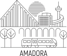 Amadora City Line Draw Simple Minimalist