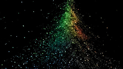 Christmas Themed Background With Copy-space and Vibrant Festive Colours