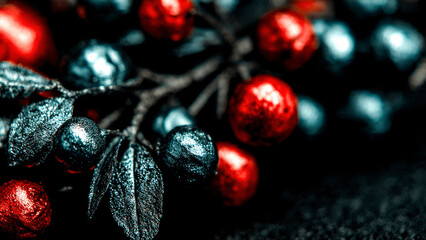 Christmas Themed Background With Copy-space and Vibrant Festive Colours