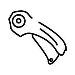 vector illustration of a cutter
