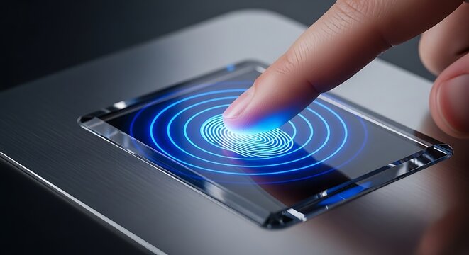 Fingerprint Authentication: Modern Biometric Identification Technology for Secure Access, Verification, and Enhanced User Experience with Finger Scan.
