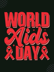 World aids day t-shirt design