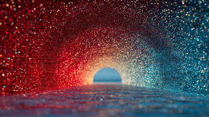 Christmas Themed Background With Copy-space and Vibrant Festive Colours