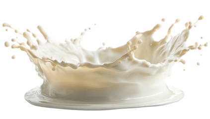 Liquid cresting and splashing with dynamic motion, a frothy crown