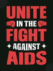 World aids day t-shirt design