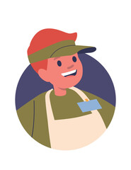 Fast food seller boy child