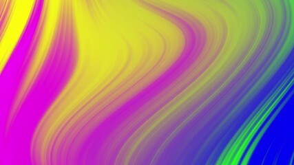 Vibrant abstract background with swirling, liquid gradient colors of neon yellow, pink, purple, and blue. Smooth, colorful lines flow and pulse. - Powered by Adobe