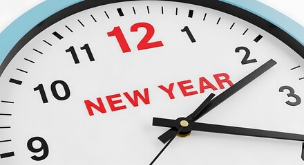 Countdown Clock Showing Midnight Approaching for the New Year Celebration