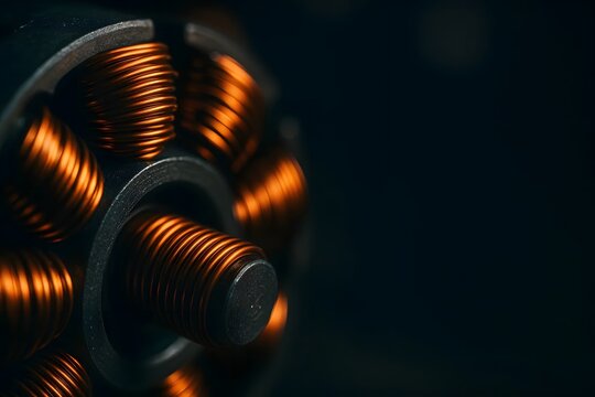 Copper Coil Motor Component for Electrical Engineering and Industrial Manufacturing