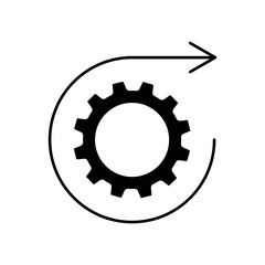 Icon a automation, isolated against a clean background.