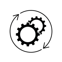 Icon a operate, isolated against a clean background.