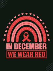 World aids day t-shirt design