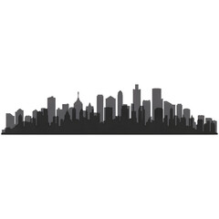 Fototapeta premium Modern city skyline silhouette urban architecture