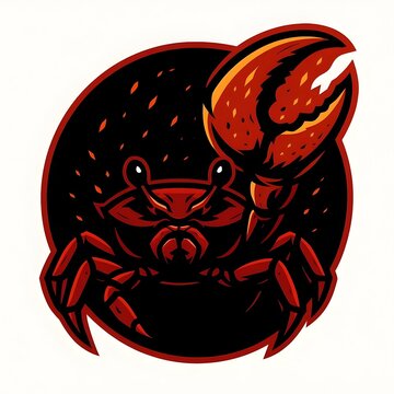 Fiddler Crab Redclaw Esports Mascot Logo Vector